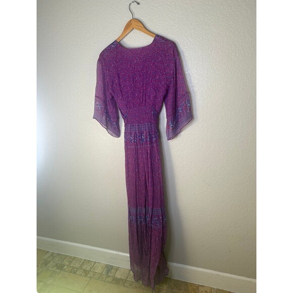 Ba&sh Maya Botanical Faux Wrap Maxi Dress XS - Picture 5 of 9